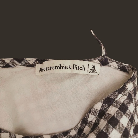 Abercrombie & Fitch Women's Babydoll Peplum Smocked Blouse - Picture 8 of 9